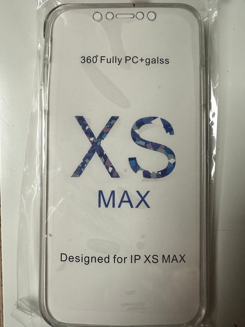 iPhone XS Max Back Case 360° Schutzhülle Transparent komplett Hülle transparent