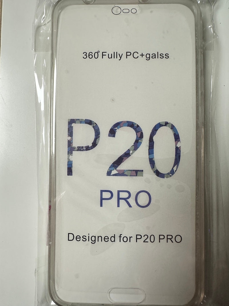 Huawei P20 PRO Back Case 360° Schutzhülle Transparent komplett Hülle transparent