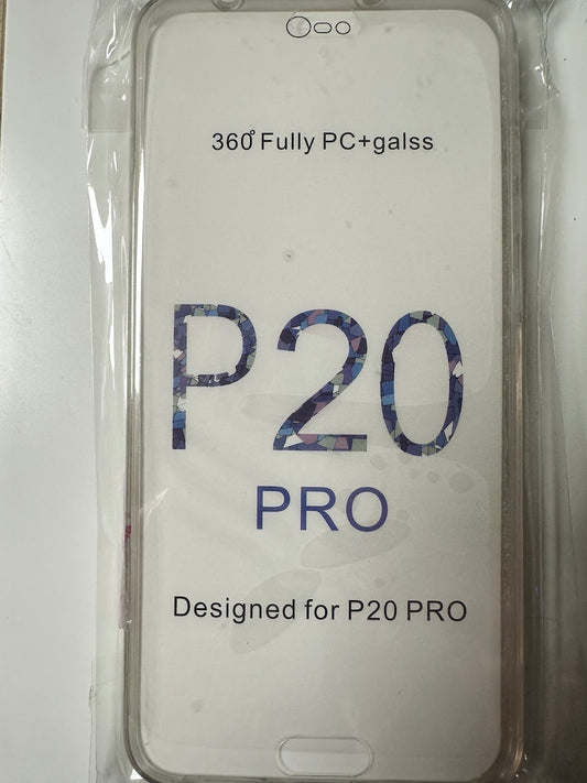 Huawei P20 PRO Back Case 360° Schutzhülle Transparent komplett Hülle transparent