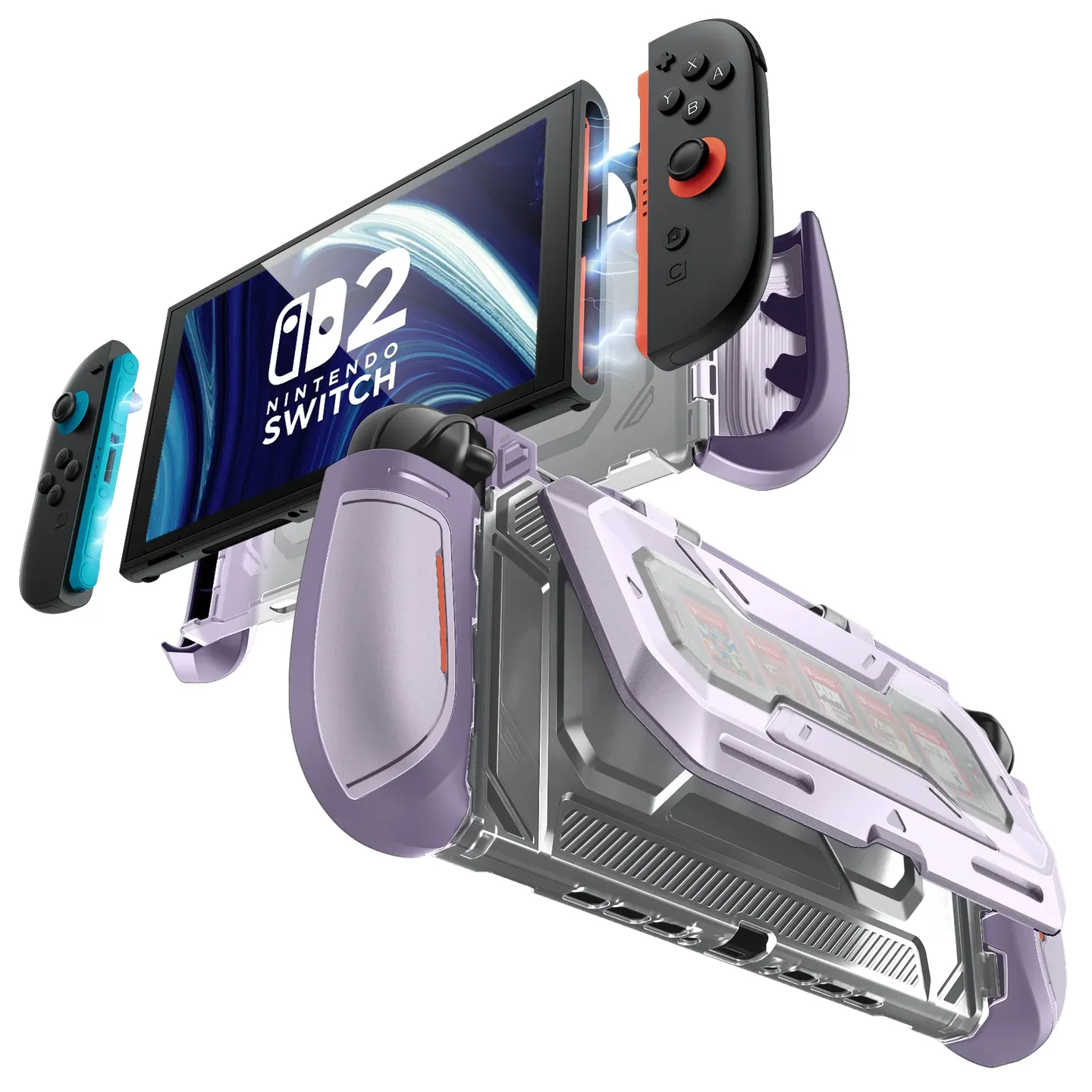 SUPCASE Titan Case Hülle für Nintendo Switch 2 – Schutzkoffer mit Spielefach