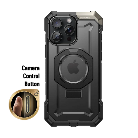 Supcase UB Grip iPhone 16 Pro Max Robuste MagSafe Hülle Handyhülle schwarz