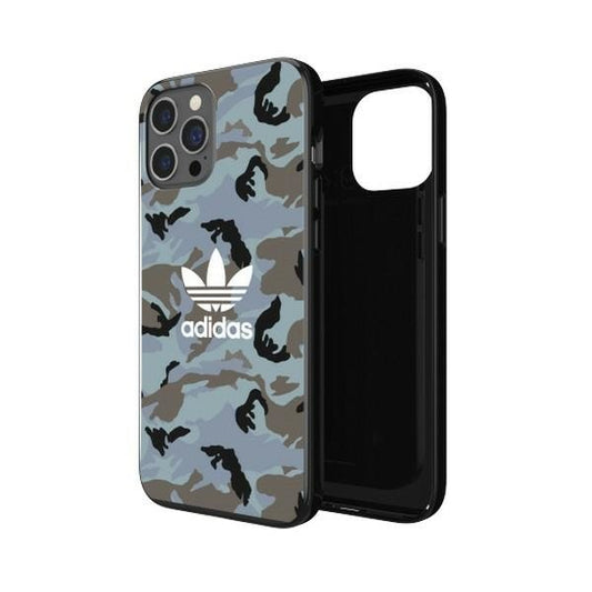 Adidas OR Snap Case Hülle Schutzhülle für iPhone 12 / 12 Pro Blau / Schwarz Camo