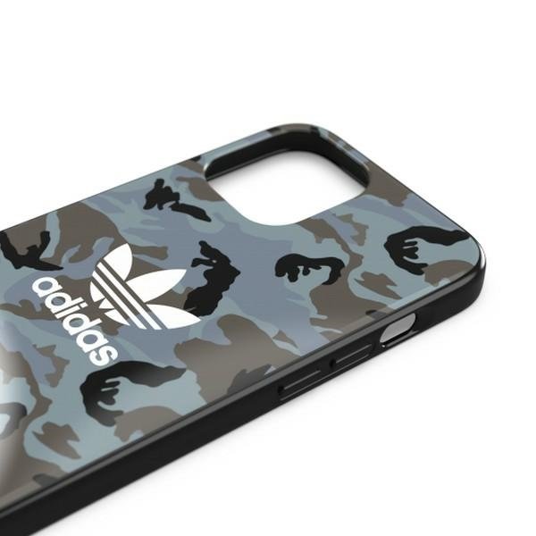 Adidas OR Snap Case Hülle Schutzhülle für iPhone 12 / 12 Pro Blau / Schwarz Camo