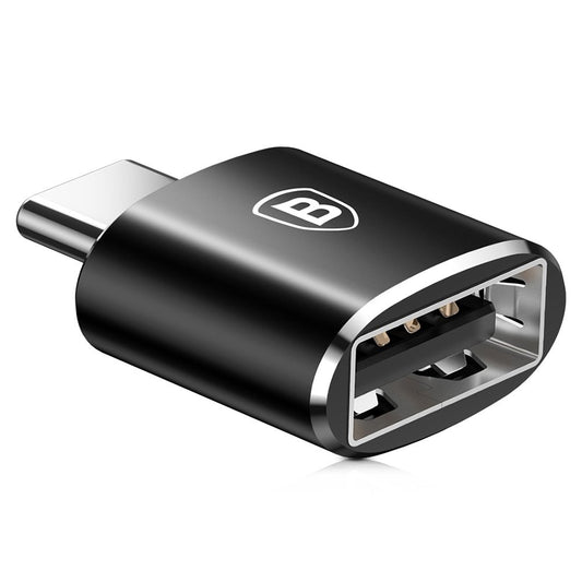 Baseus Adapter von USB auf USB Type-C Kabel Splitter OTG schwarz