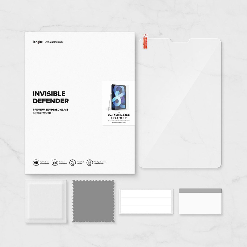 Ringke Invisible Defender Premium Glass Luxus Hartglas für iPad Pro 11" / iPad Air 4