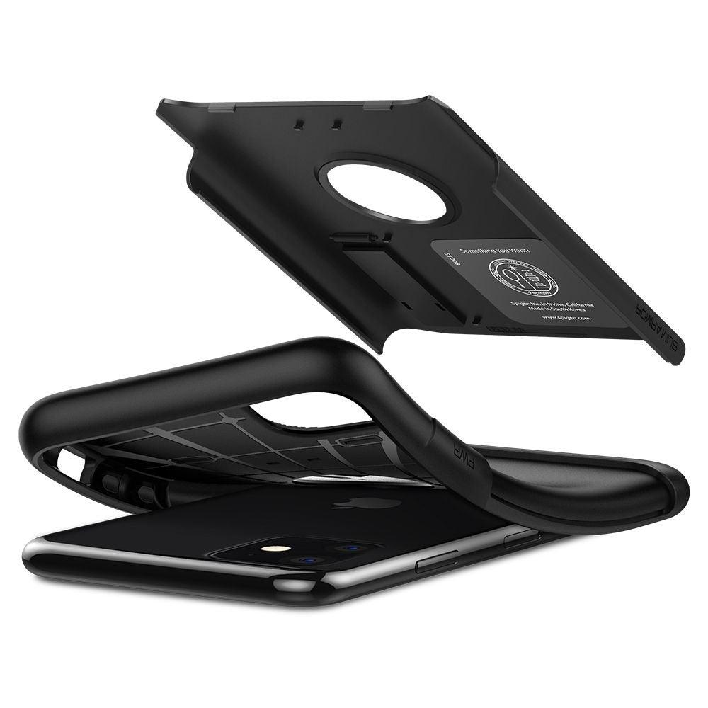 SPIGEN SLIM ARMOR Schutzhülle Back Case für iPhone 11 schwarz matt