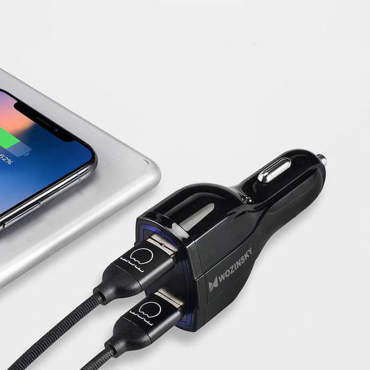 Universal Auto Schnell-Ladegerät QC 3.0 2x USB / USB Type C 35W 5V/7A /12-24V