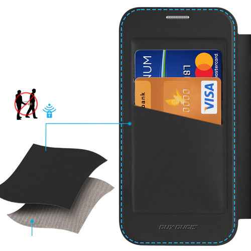 Dux Ducis iPhone 17 Air SkinX Pro MagSafe Book Case mit Wallet Schwarz - StyleCases