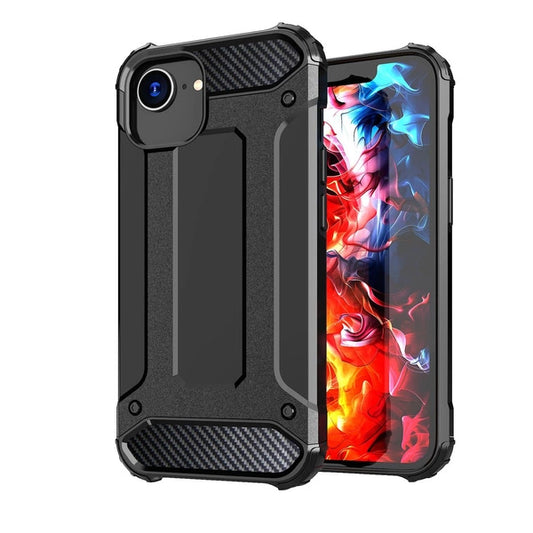 Hybrid Armor Case Schutzhülle für iPhone 16e schwarz