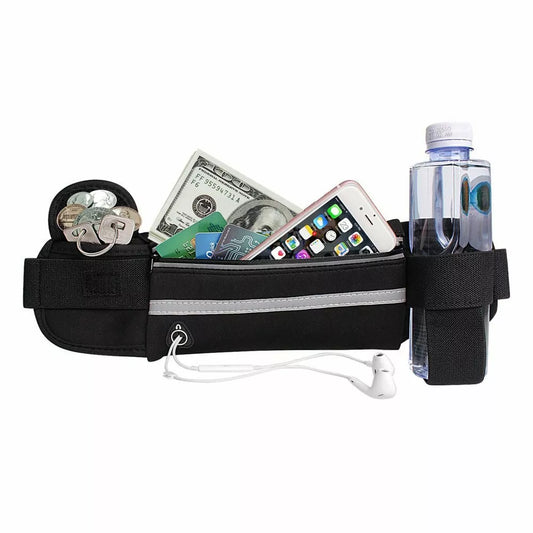 Bauchtasche, Jogging, Gürteltasche, Sporttasche, Lauftasche schwarz rosa blau