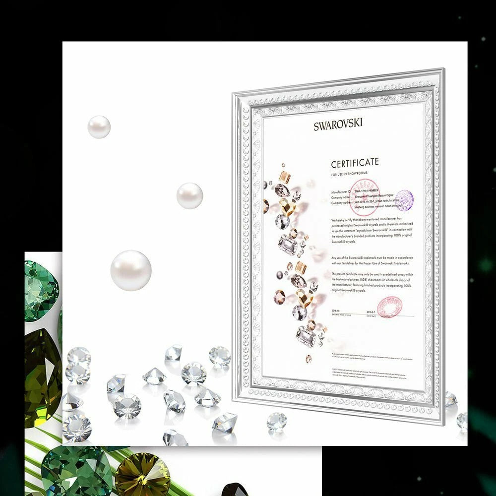 Kingxbar Petal Schutzhülle mit original Swarovski-Kristallen für iPhone XS/X schwarz