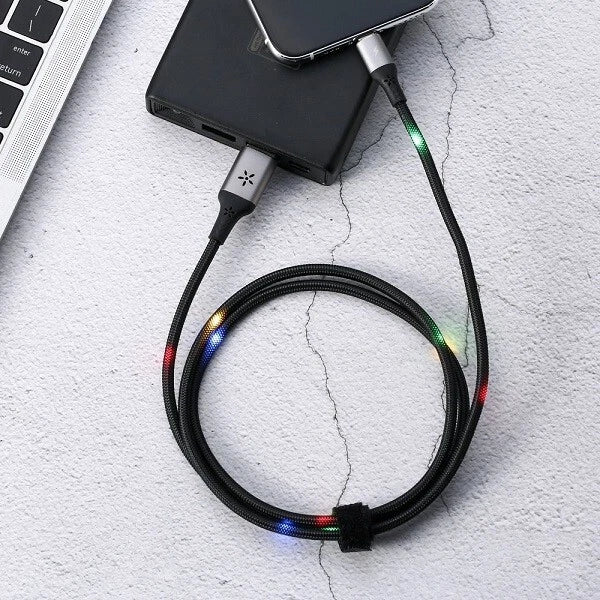 Remax Luminous RC-133i Soundaktiviertes LED flashing iP Kabel 2.1A 1m