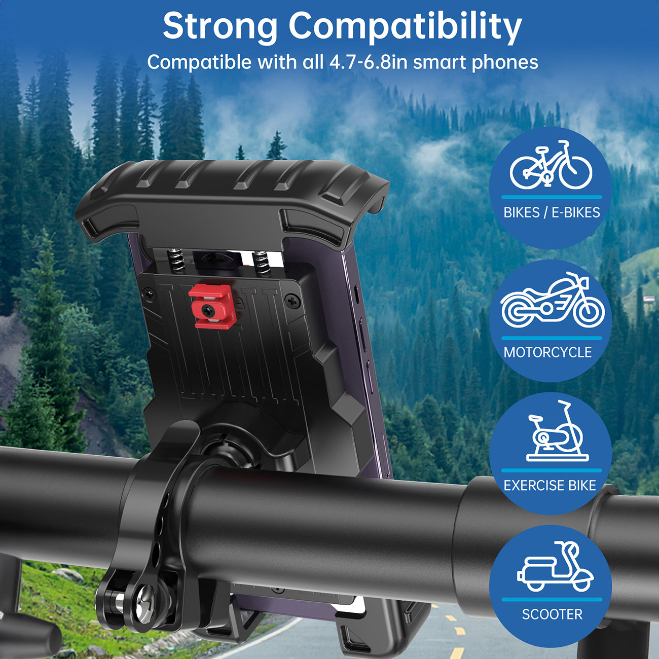 Choetech H067 universelle Moped Roller Fahrrad Lenker Handyhalterung