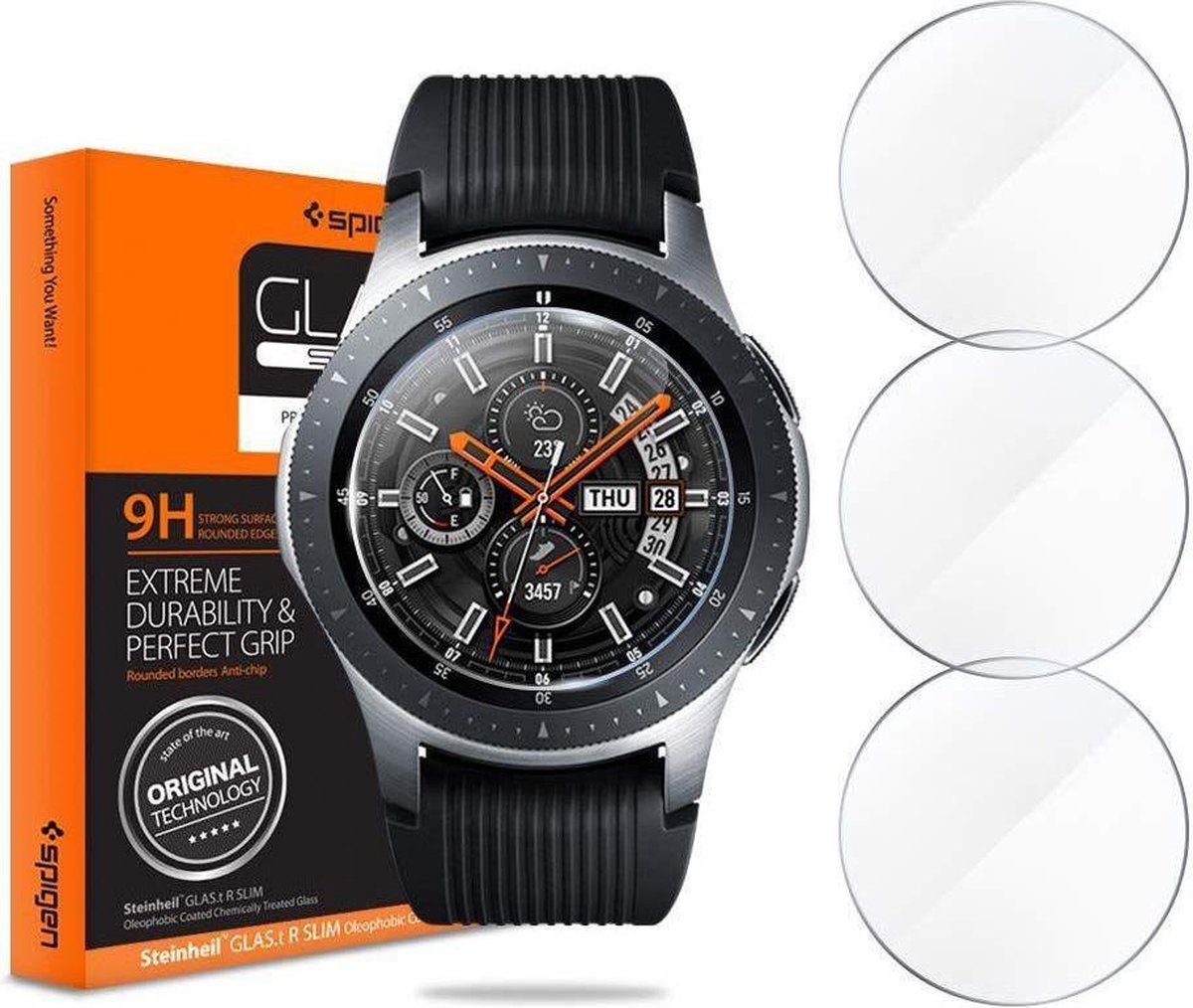 3x Spigen Neo Flex HD Schutzfolie für Galaxy Watch 46mm