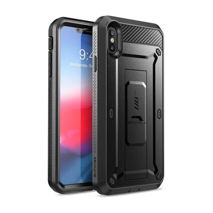 Supcase UBPro Schutztasche iPhone XSMax schwarz robust Displayschutz - StyleCases