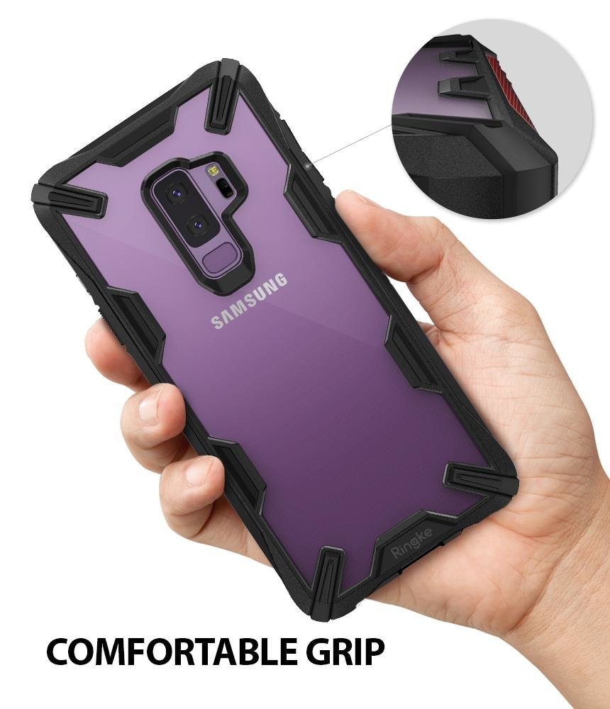 Ringke Fusion X Panzer Schutzhülle Case TPU Rahmen Galaxy S9 Plus G965 schwarz