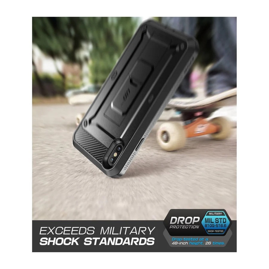 Supcase UB Pro Robuste Luxus Schutzhülle Case für iPhone XS Max schwarz