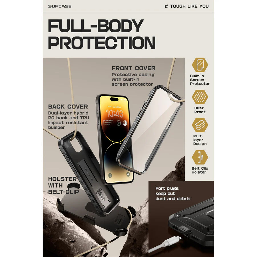 Supcase UB Pro Robuste Luxus Schutzhülle Case für iPhone 15 Plus