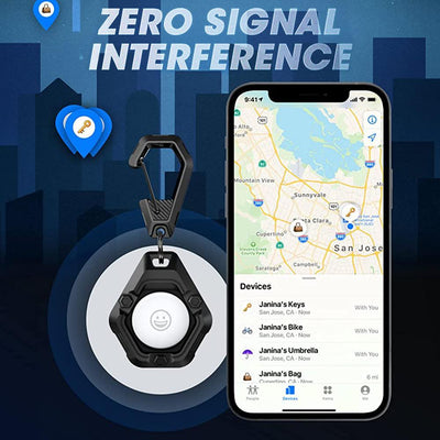 SUPCASE UB PRO Apple AirTag Robuste Schlüsselanhänger Hülle Case Schwarz
