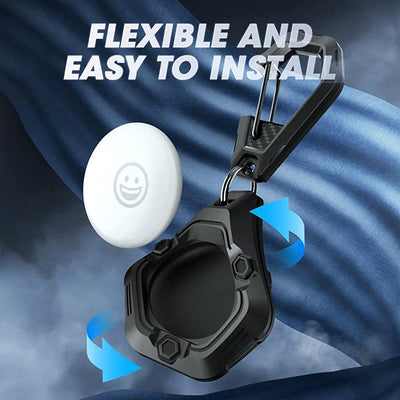 SUPCASE UB PRO Apple AirTag Robuste Schlüsselanhänger Hülle Case Schwarz