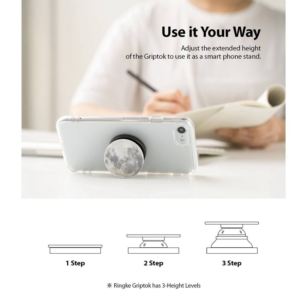 Ringke Griptok Popsocket Smartphone Halter in Urban Camo