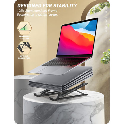 SUPCASE i-BLASON Cosmo Laptopständer bis 17.3" Zoll Marmoroptik Schwarz - StyleCases