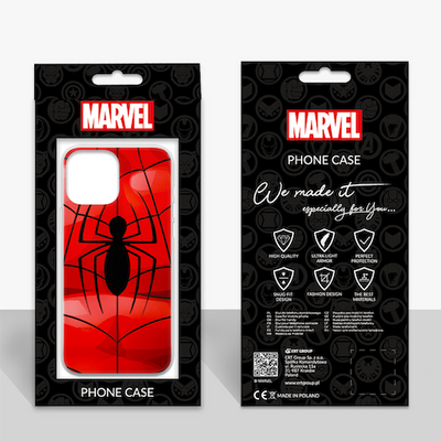 Marvel Spiderman Spinne TPU Schutzhülle Full Print Multicoloured iPhone XR rot
