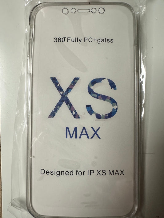 iPhone XS Max Back Case 360° Schutzhülle Transparent komplett Hülle transparent