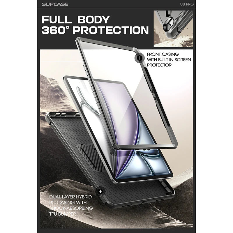 Supcase UB Pro Luxus Komplett Schutzhülle iPad Air 13" Zoll (2024) Farben