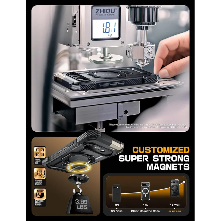 Supcase UB Grip Google Pixel 9A Robuste MagSafe Hülle Handyhülle schwarz