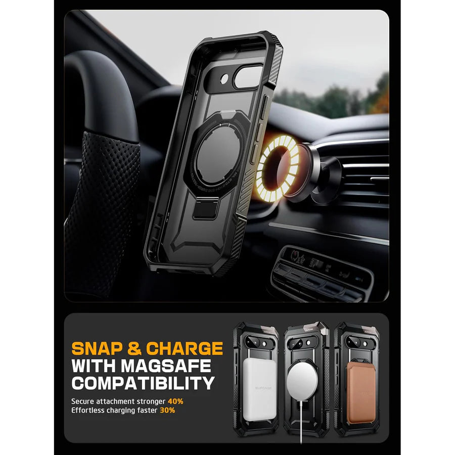 Supcase UB Grip Google Pixel 9A Robuste MagSafe Hülle Handyhülle schwarz