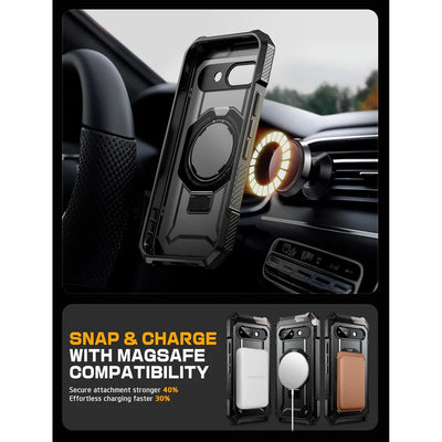 Supcase UB Grip Google Pixel 9A Robuste MagSafe Hülle Handyhülle schwarz