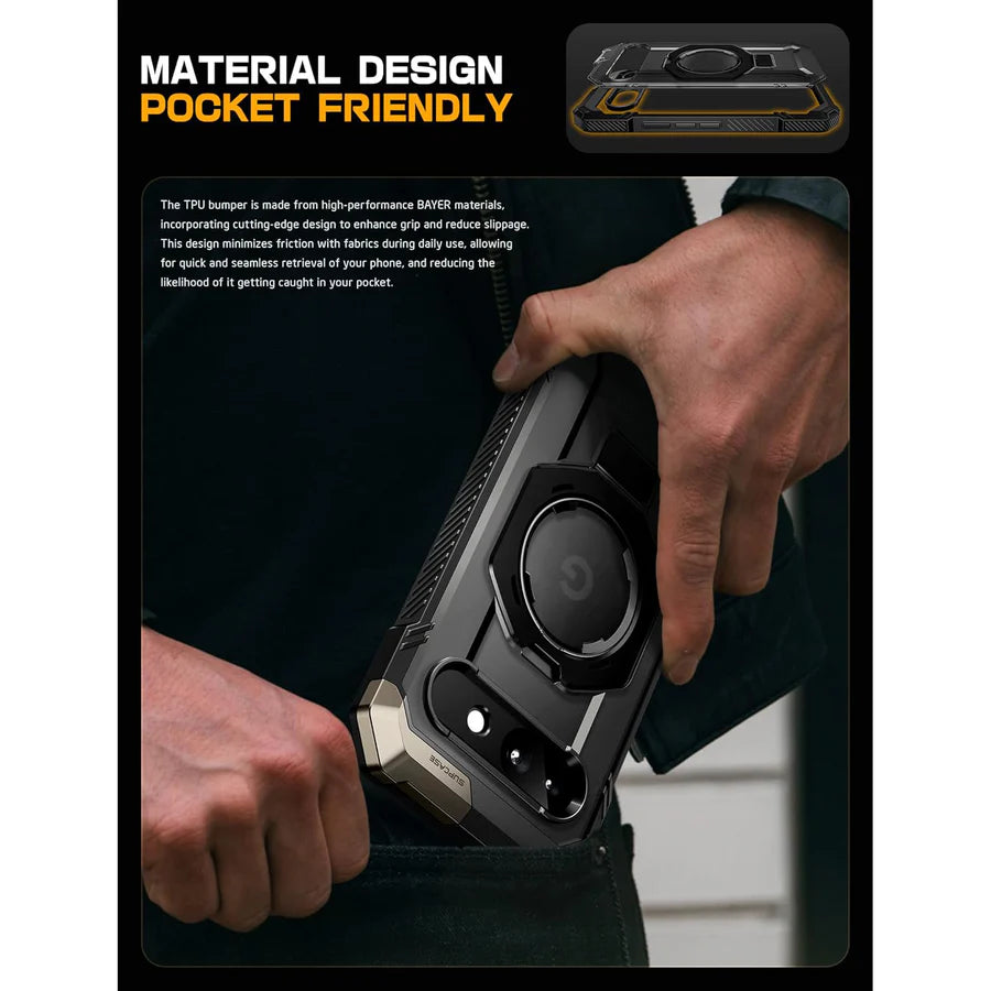 Supcase UB Grip Google Pixel 9A Robuste MagSafe Hülle Handyhülle schwarz