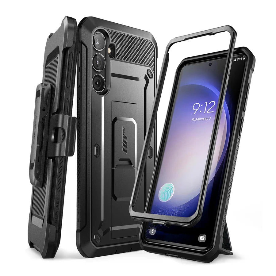Supcase Unicorn Beetle Pro Samsung Galaxy S24 FE Panzer Schutzhülle schwarz
