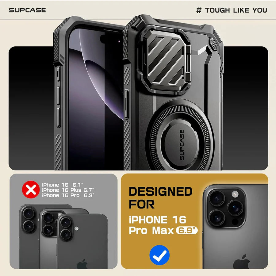 SUPCASE UB MAG XT MagSafe Holster Panzer Schutzhülle iPhone 16 Pro Max