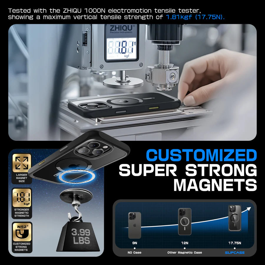 Supcase UB MAG iPhone 16 Pro Robuste MagSafe Hülle Handyhülle schwarz