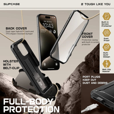 Supcase UB Pro Robuste Luxus Schutzhülle Case für iPhone 16 Pro