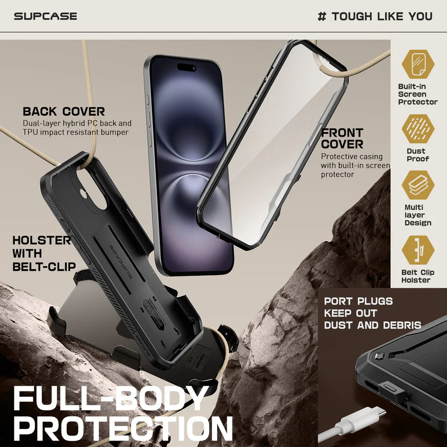 Supcase UB Pro Robuste Luxus Schutzhülle Case für iPhone 16