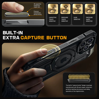 Supcase UB Grip iPhone 16 Pro Max Robuste MagSafe Hülle Handyhülle schwarz