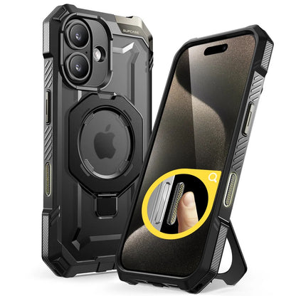 Supcase UB Grip iPhone 16 (6,1") Robuste MagSafe Hülle Handyhülle schwarz - StyleCases