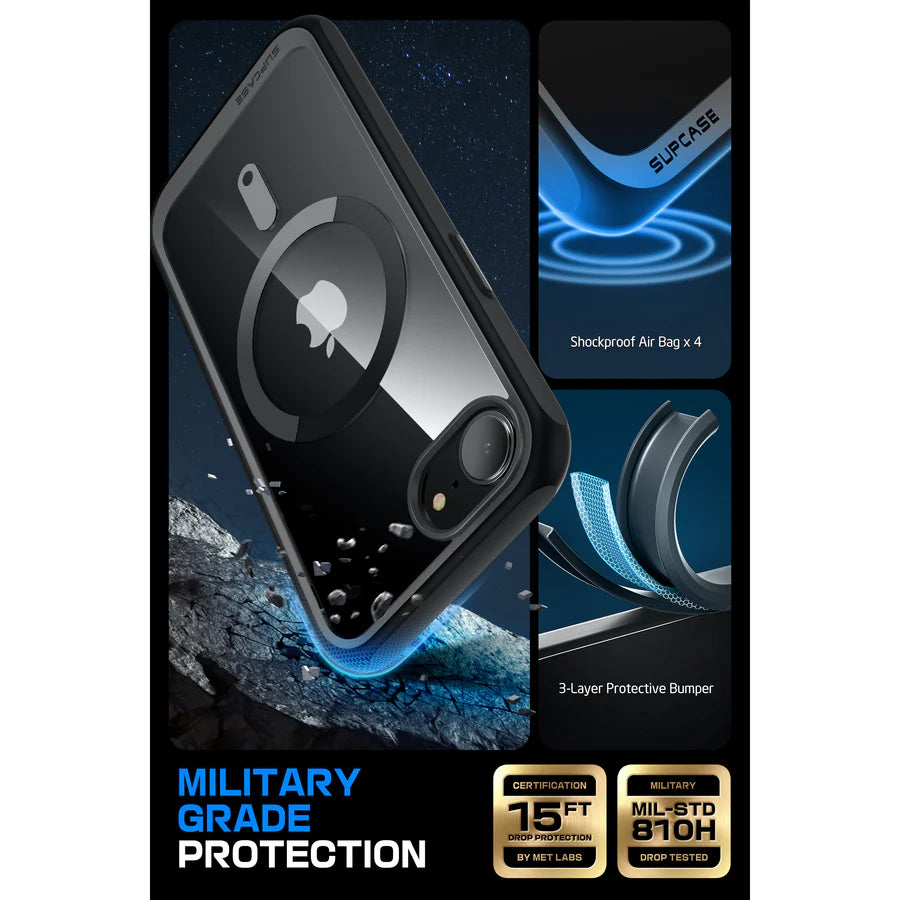 Supcase UB MAG iPhone 16E Robuste MagSafe Hülle Handyhülle schwarz