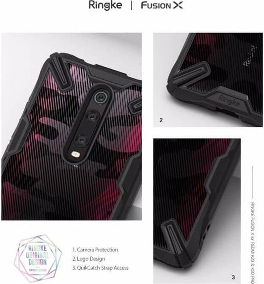 Ringke Fusion X Design Panzer Handyhülle Xiaomi Mi 9T / 9T Pro / Redmi K20 Camo