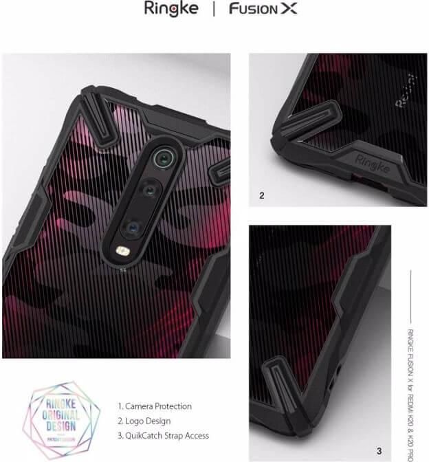 Ringke Fusion X Design Panzer Handyhülle Xiaomi Mi 9T / 9T Pro / Redmi K20 Camo