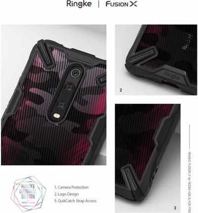 Ringke Fusion X Design Panzer Handyhülle Xiaomi Mi 9T / 9T Pro / Redmi K20 Camo