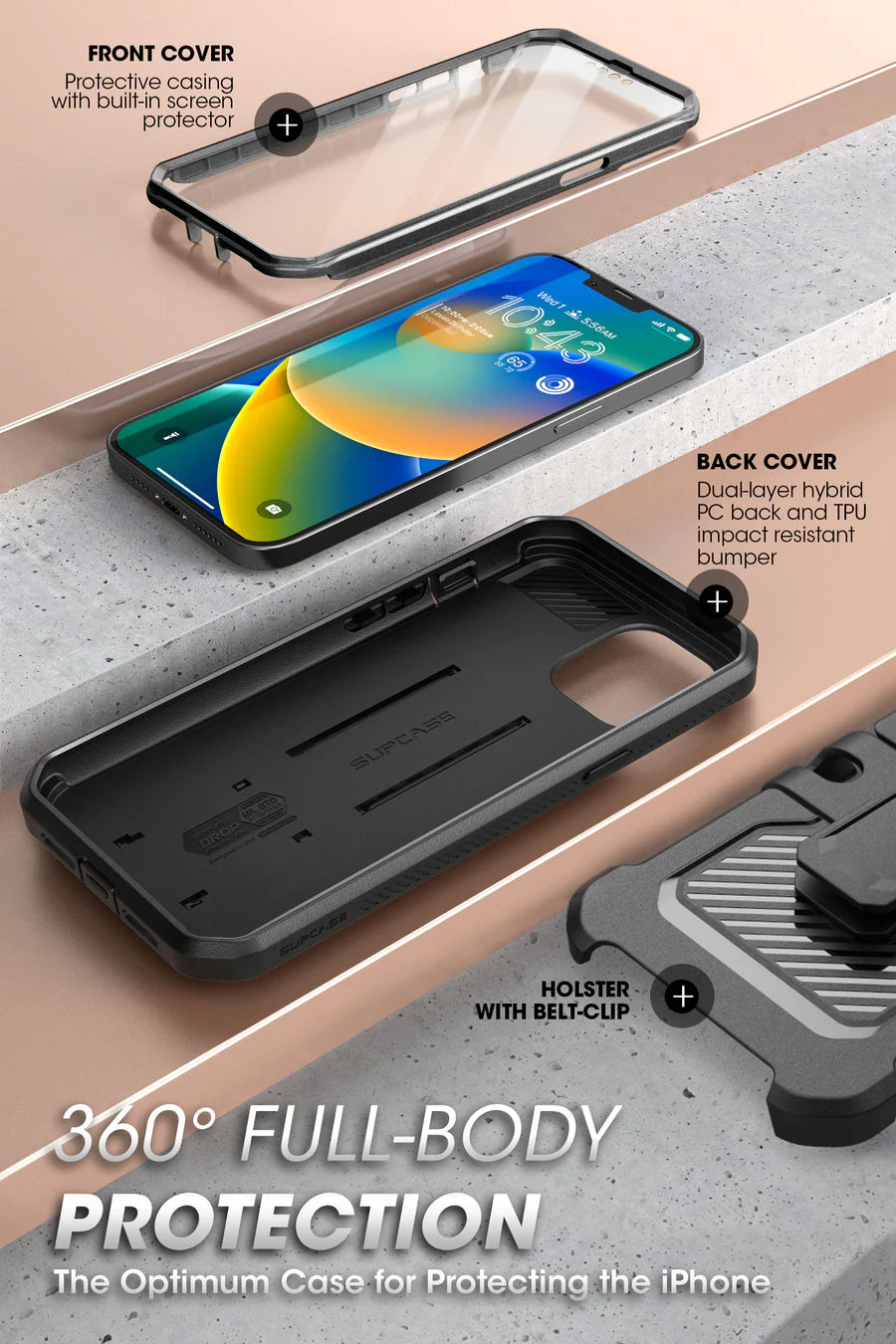 Supcase UB Pro Robuste Luxus Schutzhülle Case für iPhone 14 Plus