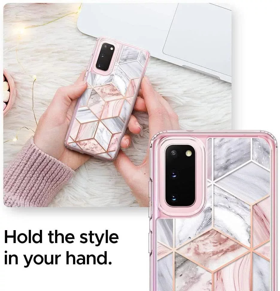 SPIGEN CYRILL CECILE Schutzhülle Back Case Samsung Galaxy S20/S20 5G Rosa Marmor