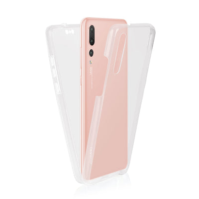Huawei P20 PRO Back Case 360° Schutzhülle Transparent komplett Hülle transparent