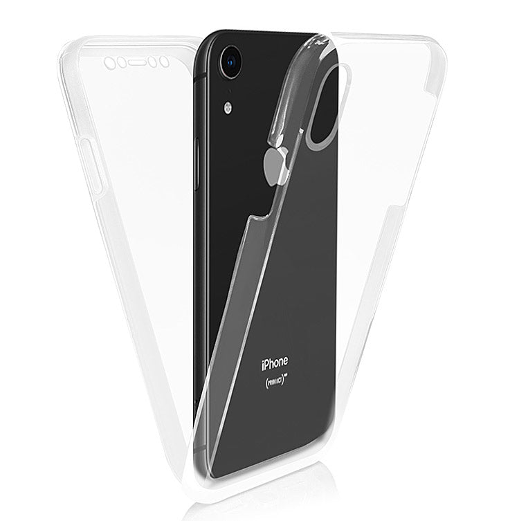 iPhone XR Back Case 360 Schutzhülle Transparent komplett Hülle High Quality