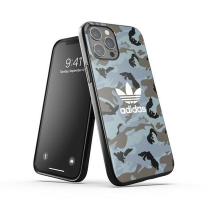 Adidas OR Snap Case Hülle Schutzhülle für iPhone 12 Pro Max Blau / Schwarz Camo - StyleCases