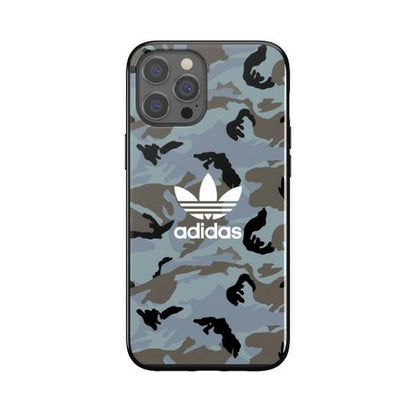 Adidas OR Snap Case Hülle Schutzhülle für iPhone 12 Pro Max Blau / Schwarz Camo - StyleCases